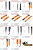 Купить Щетка короткая с пластиковой ручкой BeeTools  3034P по цене 432 руб. руб.