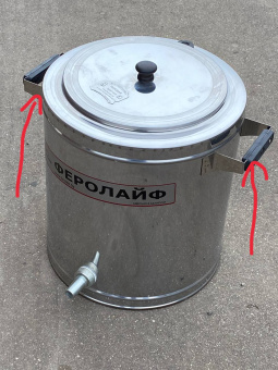 Купить Воскотопка паровая круглая из нержавеющей стали V=17.ВПК-17 (Феролайф Белоруссия). 501Ф по цене 14 770 руб. руб.