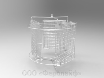 Купить Медогонка 3-х рамочная оборотная Стрекоза, привод ручной РС (корзина нержавеющая, кассета нержавеющая, клапан пластик). 553Ф по цене 31 000 руб. руб.